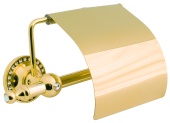 Держатель туалетной бумаги Camelos Swarovski G1402, золото