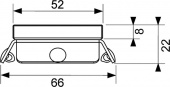 Стеклянная панель TECEdrainline для душевого канала, прямая, 1000 601092