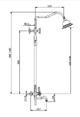 Душевая система Timo Nelson 3-х режимная (SX-1290/00 chrome)