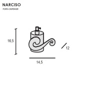 Дозатор жидкого мыла Eurolegno Narciso EU0909008 хром
