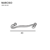 Держатель для полотенец 40 см Eurolegno Narciso EU0909024 хром