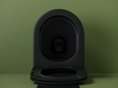 Унитаз подвесной Ceramicanova Ulma CN4006MB, цвет чёрный матовый