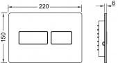 Панель смыва TECEsolid с двойной системой смыва для унитаза 9240434