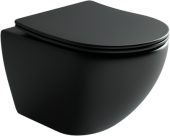 Унитаз подвесной Ceramicanova Metropol CN4002MB, цвет чёрный матовый