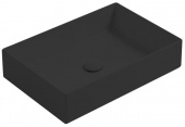 Раковина накладная 60х40 см Simas Agile AG60, цвет черный матовый