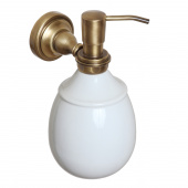 Дозатор жидкого мыла настенный  Rychmond A1621K бронза/керамика