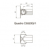 Встраиваемая часть для настенного смесителя Nicolazzi Quadro C5523Q/1