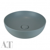 Раковина накладная круглая 45 cm AeT Elite Round L615 цвет серый матовый