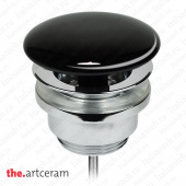Донный клапан для раковины универсальный Artceram ACA038 03  Чёрный глянец
