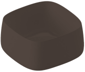 Раковина накладная 43 cm ArtCeram Сognac Quadro COL006 39  00, цвет cocoa