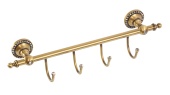 Вешалка с крючками Camelos Swarovski A1401-4, бронза