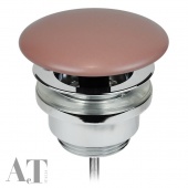 Донный клапан сlick-сlack для раковины AeT цвет розовый матовый