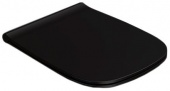 Крышка-сиденье для унитаза быстросъемное c микролифтом Globo Genesis GN020AR,цвет черный матовый 