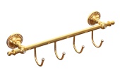 Вешалка с крючками Camelos Swarovski G1401-4, золото