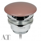 Донный клапан для раковины AeT цвет розовый матовый