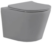 Унитаз подвесной Vincea Piatti VT1-11MG, цвет матовый серый, ультратонкое сиденье soft-close