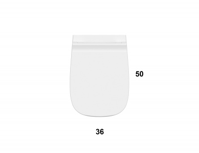 Унитаз подвесной 36x50 безободковый Globo Genesis GNS03BI, цвет белый