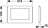 Панель смыва унитаза TECEplanus для одинарной системы смыва 9240311