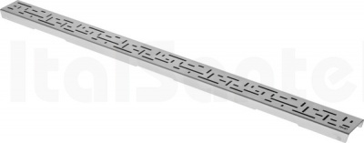 Декоративная решетка TECEdrainline "lines", нержавеющая сталь, сатин, для душевого канала, прямая 1000 601021