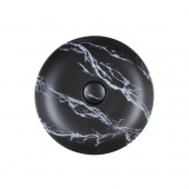 Раковина накладная круглая 40 cm AeT Elite Round L671 цвет черный матовый с эффектом мрамора