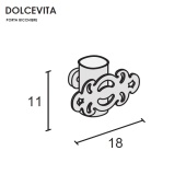 Стакан настенный Eurolegno Dolcevita EU0419010 золото матовое