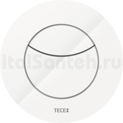 Пневматическая дистанционная пластиковая панель смыва унитаза TECEflushpoint 9240981, круглая, белая 9240981 