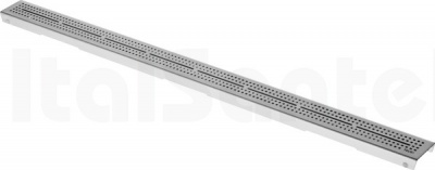 Декоративная решетка TECEdrainline "quadratum", нержавеющая сталь, сатин, для душевого канала, прямая 1500 601551