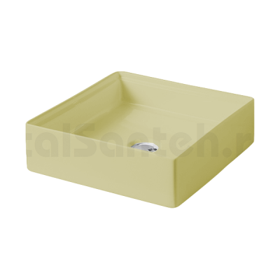 Раковина накладная 38 cm ArtCeram Scalino SCL001 12 00, цвет giallo zinco