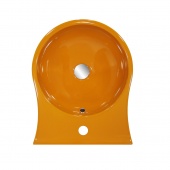 Раковина подвесная 40 см с отверстием для смесителя Nic Design Pixel Оранжевая
