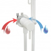 Гигиенический душ со смесителем Giulini Futuro FSH25BO белый матовый