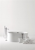 Ванна отдельностоящая 145х78х58 Kerasan Nolita 5350 , слив Click-clack в комплекте, цвет белый, без гидромассажа