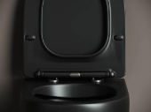 Унитаз подвесной Ceramicanova Metropol CN4002MB, цвет чёрный матовый