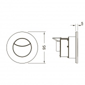 Пневматическая дистанционная пластиковая панель смыва унитаза TECEflushpoint 9240981, круглая, белая 9240981 