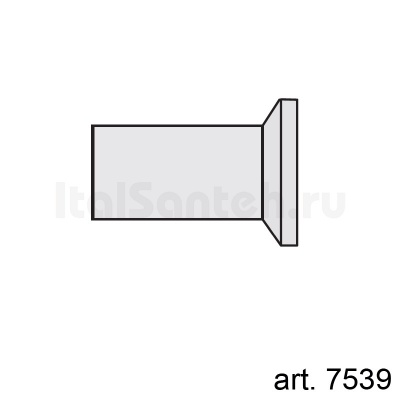 Соединительная труба для выпуска в стену  KERASAN  753901 цвет белый