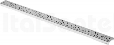Декоративная решетка TECEdrainline "drops", нержавеющая сталь, сатин, для душевого канала, прямая 800 600831