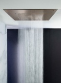 Встраиваемый двухрежимный потолочный душ 50х50 см с каскадом и системой Velvet Rain