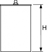 Стакан с мембраной для сифона «максимальный» и «вертикальный» TECEdrainline 660017