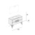Комплект мебели 120 Eurolegno Glaomur цвет белый раковина серебро