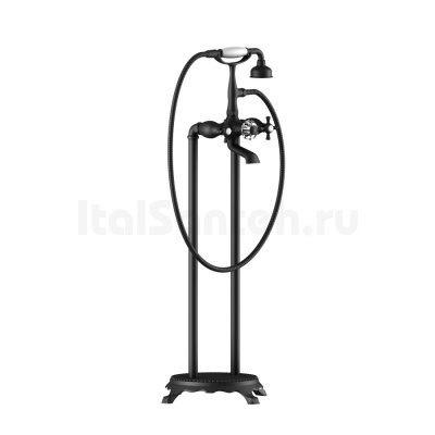 Смеситель напольный для ванны и душа Timo Nelson (1900/03Y-CR) черный