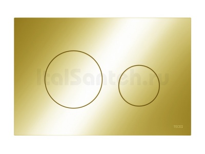 Пластиковая панель смыва унитаза TECEloop для системы двойного смыва 9240626Gold цвет золото