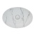Раковина накладная овальная 55х39 cm AeT Elite Oval L616 цвет белый матовый с эффектом мрамора