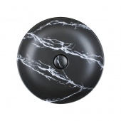 Раковина накладная круглая 45 cm AeT Elite Round L615 цвет черный матовый с эффектом мрамора