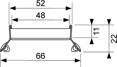Основа для плитки TECEdrainline под облицовку плиткой "plate II", прямая, 1200 601272
