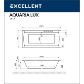 Ванна EXCELLENT Aquaria Lux 180x80