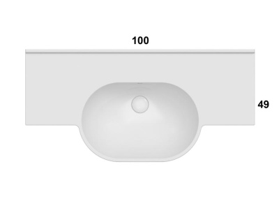Раковина подвесная Globo Mode ME100BI, цвет белый